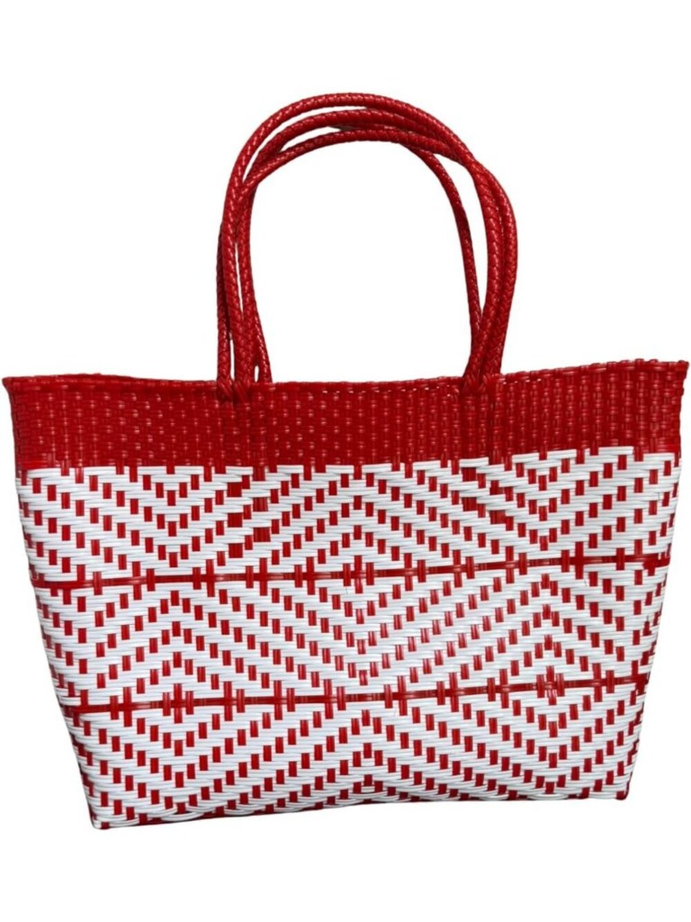 Handwoven Super Tote Bag for Women | Eco-Friendly Recycled Plastic Purse | Beach